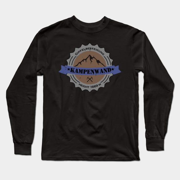 Gipfelbesteigung Kampenwand Height 1669 m Long Sleeve T-Shirt by JG0815Designs